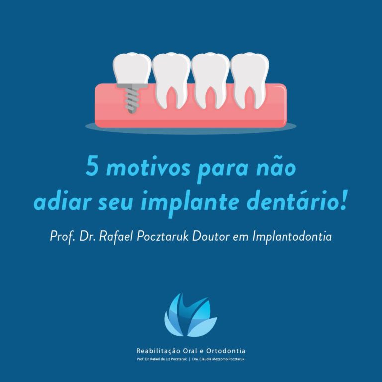 Dr. Rafael Pocztaruk Nao adie seu impante dentario